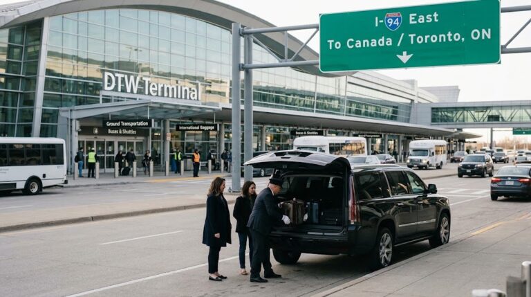 Detroit Airport to Toronto taxi