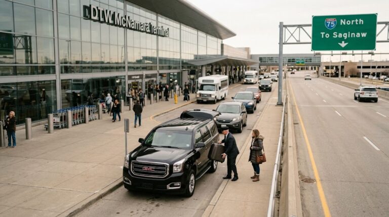 Transportation from Metro Detroit Airport to Saginaw Michigan